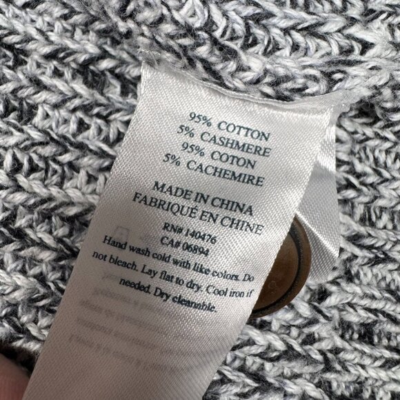 Faherty Mans Sz L Shawl Cardigan GrayCashmere Blend Heritage Preppy Old Money - Picture 12 of 15